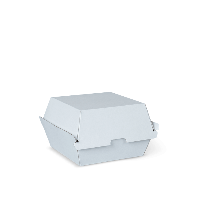 Burger Box 4in/102x105x80mm - White 250s WHITE