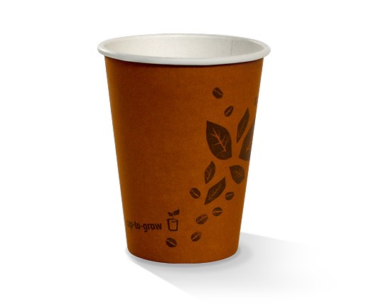 90mm Single Wall Coffee Cup 12oz/360ml - Brown 50x20P