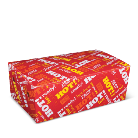 Snack Box Large 200x120x70mm - Red with Hot Food Fast 400s