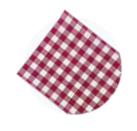 Gingham Burgundy Premium Foopak - Greaseproof Paper 35gsm 190x300mm - Printed 200s