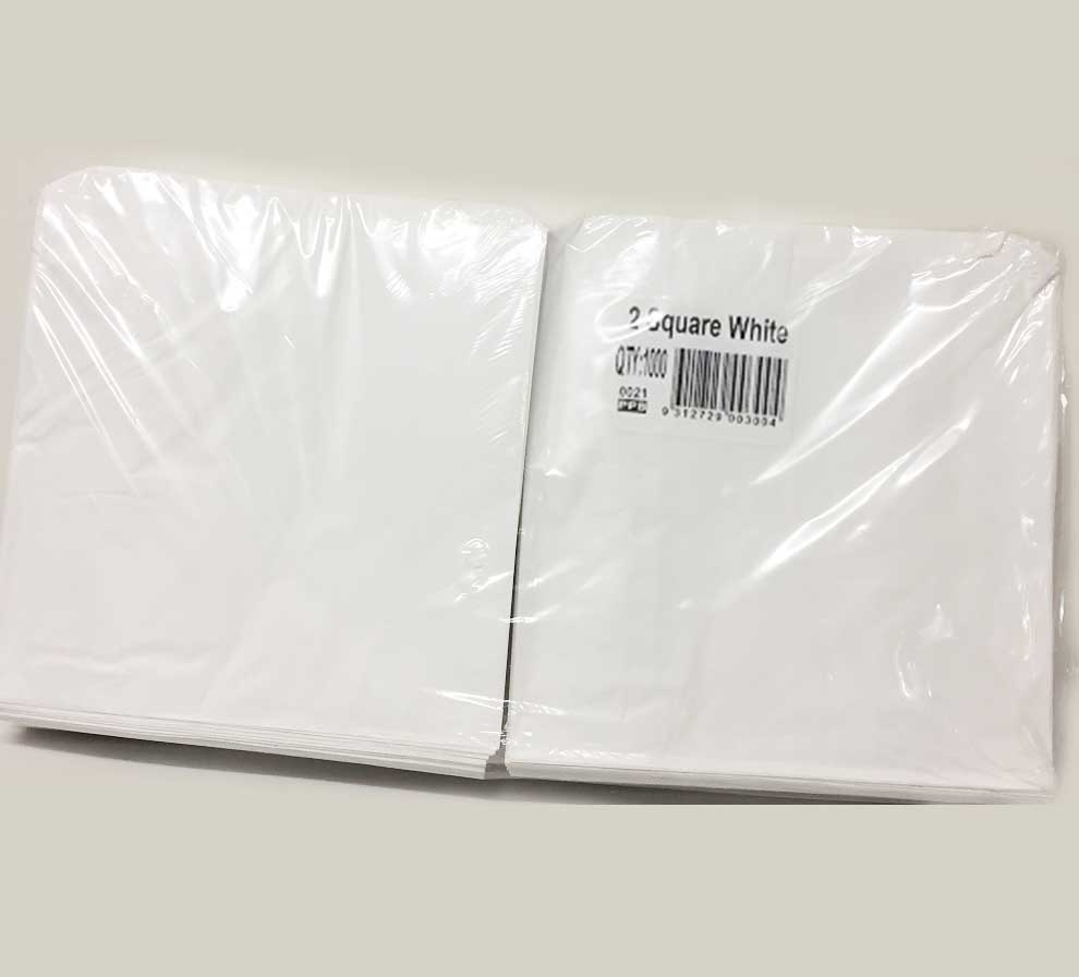 2 Square - White 200x205mm - 1000s