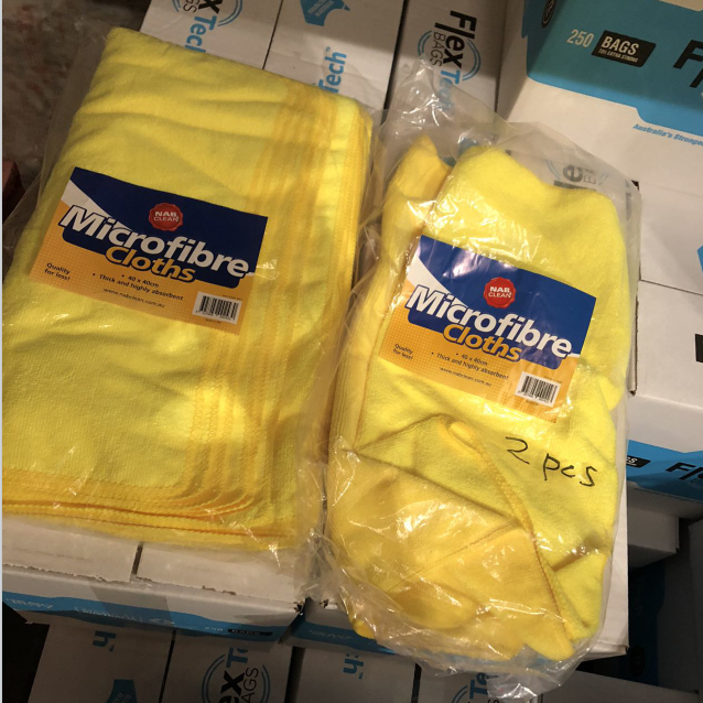 Microfibre Cloth 400x400mm - NAB Yellow