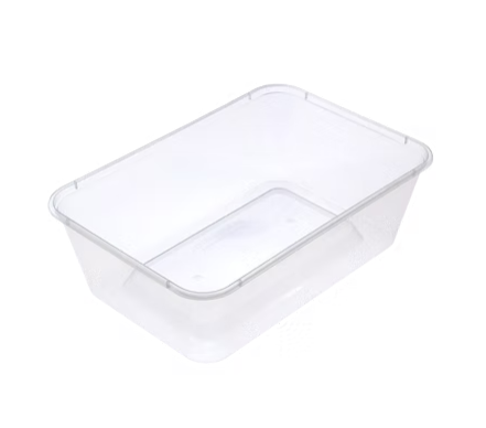 Rectangular Container 700ml - Plastic 175x118x53mm - Clear 50x10P