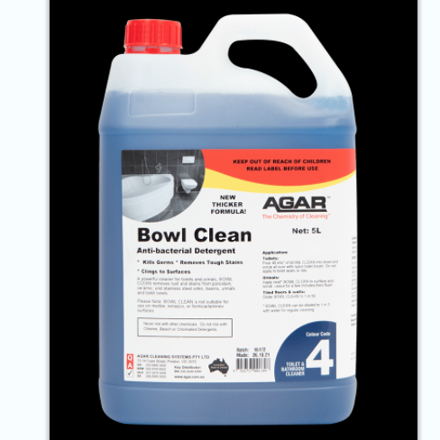 Bowl Cleaner - Agar Blue 5lt