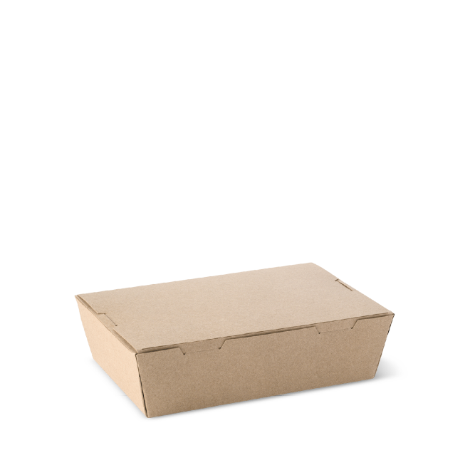 Small Lunch Box 700ml- Brown 50x4P