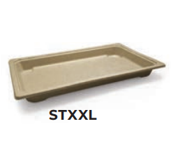 Sushi Tray XXL 241x151x23.6mm - Brown 50x6P