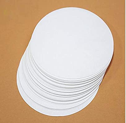 Silicon Paper Circles No Holes 5in - White 1000s