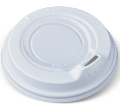 80mm Spout Lid suit 8oz/240ml - White 100x10P