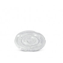 95mm PET Flat Lid - U Cup - No Hole-100x10P