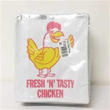Small Foil Chicken Bag - 170x200x55mm - Printed 250s