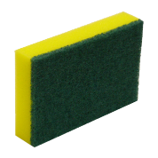 Poly Sponge- 15x10cm - Green n Yellow - 18s