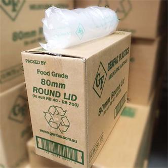 Sauce Container Lid 80mm - Plastic Clear 100x10P