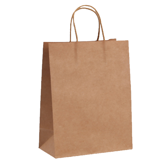 Uber Small 280x280x150mm - Twist Paper Bag - Kraft 250s