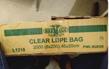 L1218 MV Clear LDPE Bag 46x30cm - 250x8P