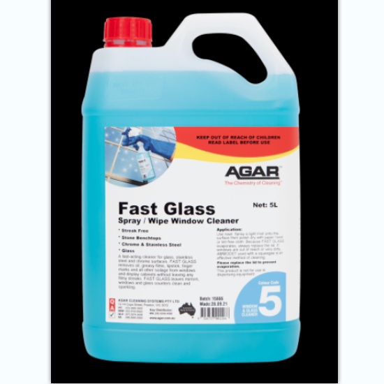 Glass Cleaner - Agar Fast Glass 5lt