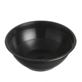 Plastic Bowl 900ml - 172x65mm - Black 50x8P BLACK