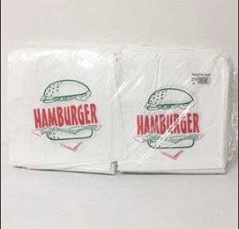 Hamburger 2 Square - Greaseproof Printed 1000s