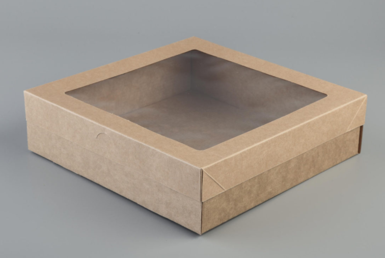 Square Tray Small No.5 - 225x225x60mm - Corrugated Catering Brown100s