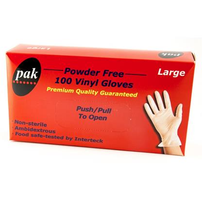 Vinyl Clear - Large - Powder Free 100sx10P
