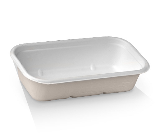 Sugarcane Tray - Takeaway Container 32oz/1000ml - 228.6x128x53.5mm - 400s