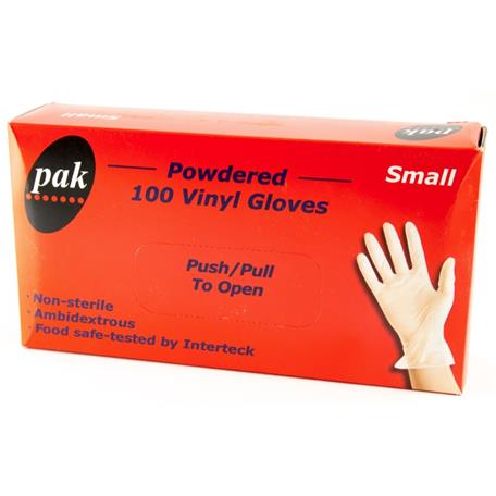 Vinyl Clear - Small - Powdered100sx10P
