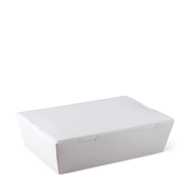 Small Lunch Box 700ml/150x100x45mm - White 50x4P
