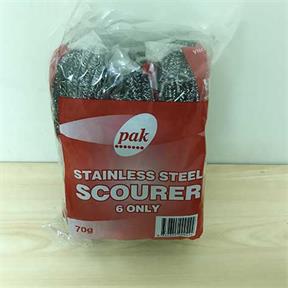 Stainless Steel Scourer 70g - Grey 6s