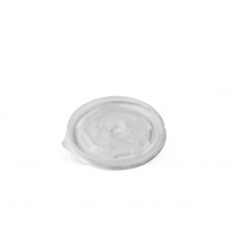 90mm Flat Lid No-Hole suit 8oz/240ml - Hot/Cold Clear 100x10P