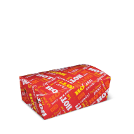 Snack Box Small 172x103x57mm - Red with Hot Food Fast 50x10p
