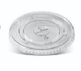 PET Flat Lid - U Cup X-slot Dia95mm- 100x10P