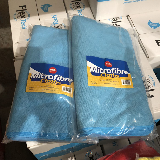 Microfibre Cloth 400x400mm - Blue 1s