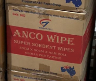 Super Sorbent Roll Wipes 45m - Red