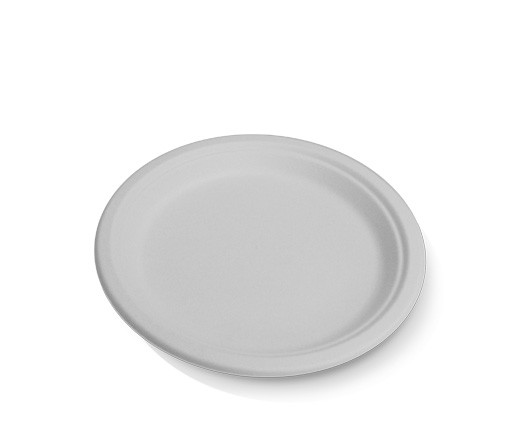 Round Plate 9in 225mm - Sugarcane White 50x10P