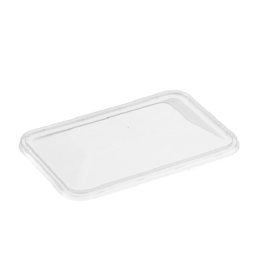 Rectangular Dome Lid -  Plastic 178x123x20mm/Suit 500-1000 - Clear 50x10P