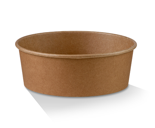 Salad Bowls 25oz - PLA Coated Kraft 150x128x60mm - Brown 50x6P