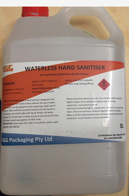 Hand Sanitiser - 60% Ethanol 5lt