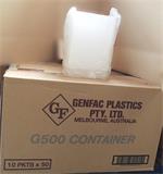 Rectangular Container 500ml - Plastic 175x118x40mm - Clear 50x10P