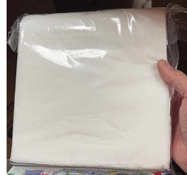 Dinner Napkin 1/4 - 2Ply White 1000s