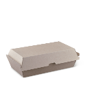 Large 205x107x78mm - Snack Box Fluted Board - Corrugated Brown 50x4P