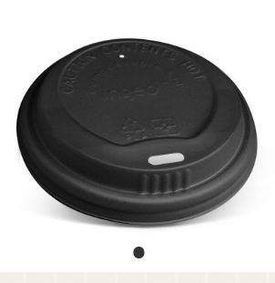 90mm Spout Lid suit 12/16oz (360/480ml) - Black 50x20P