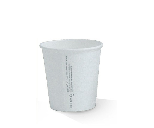 80mm Single Wall Coffee Cup 6oz/180ml - White 50x20P