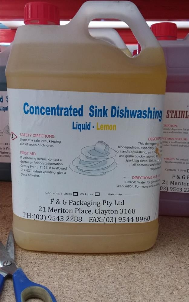Dishwashing - Concentrated Lemon 5lt