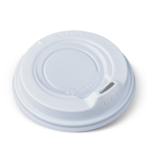 90mm Spout Coffee Lid suit 12/16/20oz (360/480/600ml) - White 100x10P