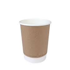 80mm Double Wall Coffee Cup 8oz/240ml - Brown 25x20P