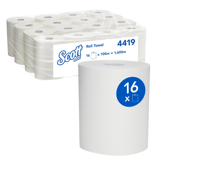 Roll HPT 1Ply x 180mm x 100m - Bundle16R - Kleenex