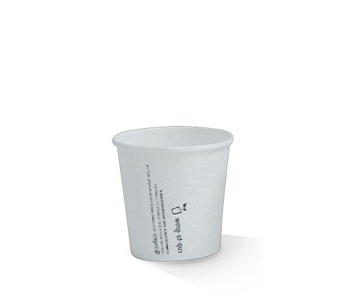 60mm Single Wall Coffee Cup 4oz/115ml - White 50x20P