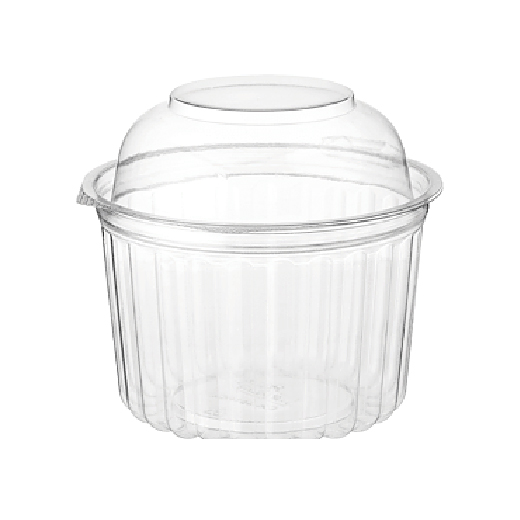 Show Bowl Dome Lid 16oz/455ml  - Plastic 116x70mm - Clear 50x5P
