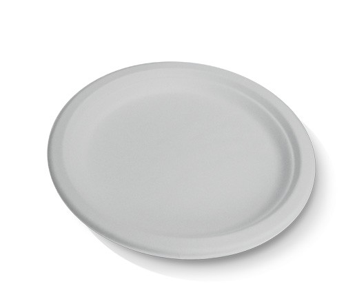 Round Plate 10in 254mm - Sugarcane White 50x10P