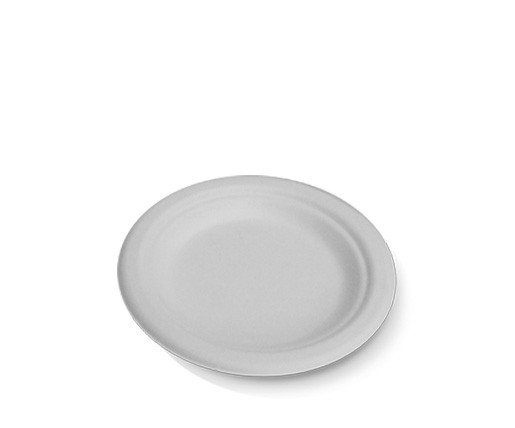 Round Plate 7in - 180mm - Sugarcane White 50x20P