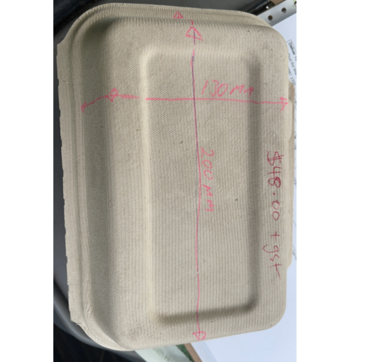 Kebab Box Regular - Wow-BioCane - Brown 250s
